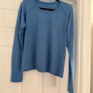 Lt Blue Lululemon Long Sleeve Swiftly Tech - Hip Length